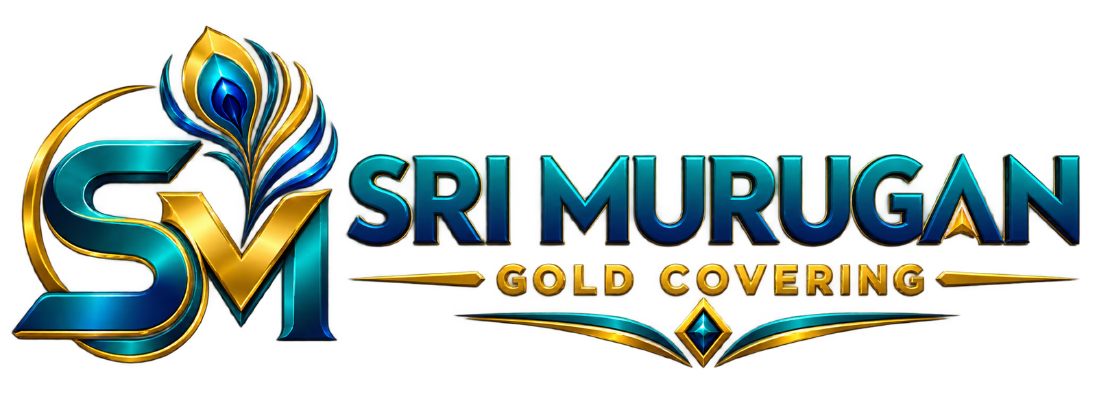 Sri Murugan Gold Covering Logo
