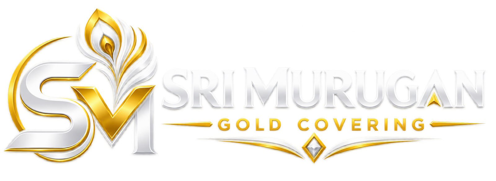 Sri Murugan Gold Covering Footer Logo